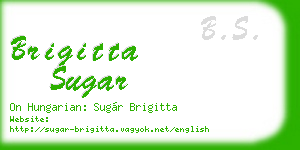 brigitta sugar business card