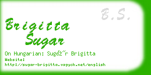 brigitta sugar business card